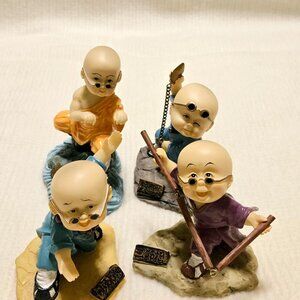 Kung Fu Buddhist Shaolin Monks - 4 piece set